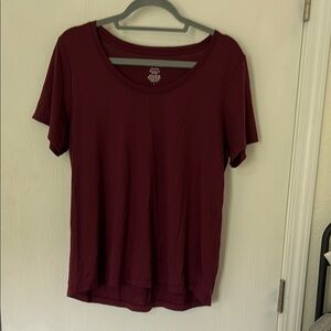 Wool& plum tee scoop neck